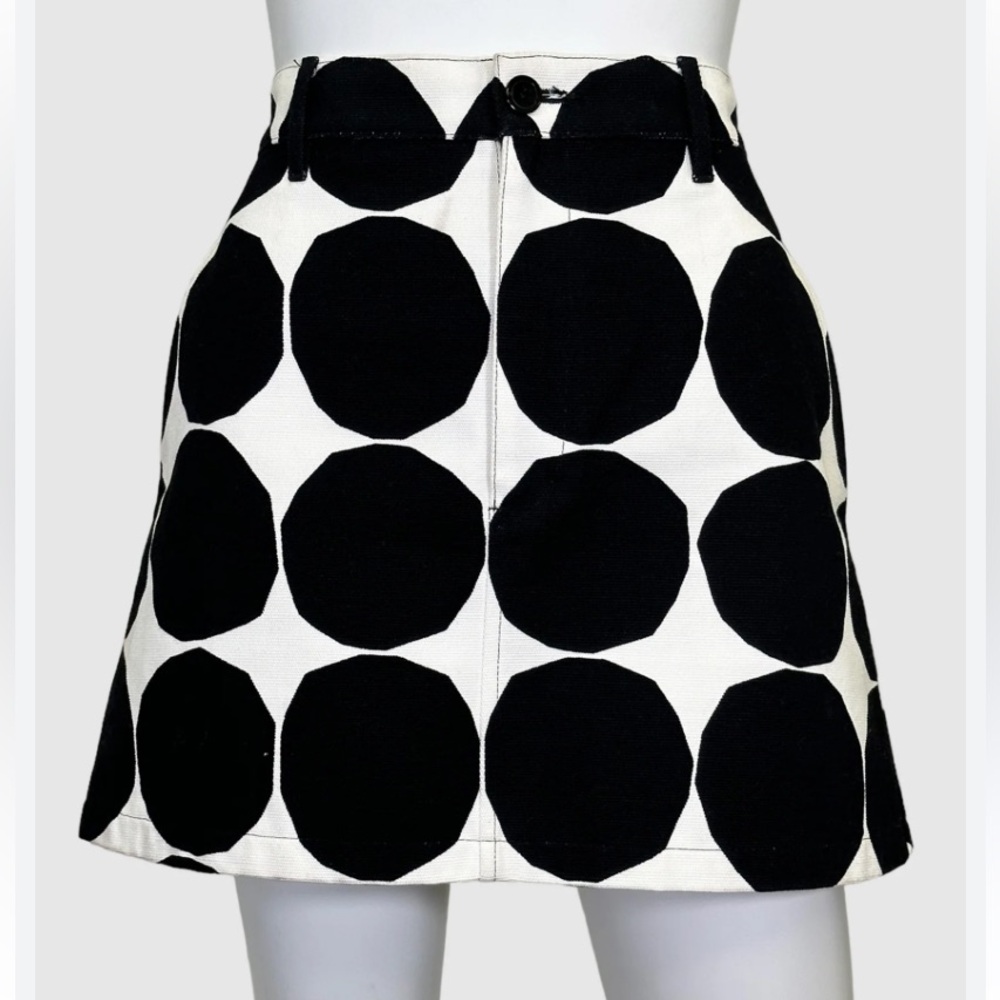 Junya Watanabe Black and White Mini Skirt